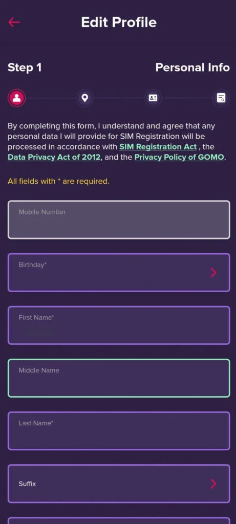 Sign Up Your Account