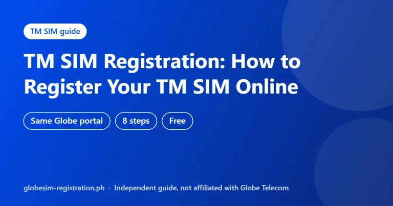 TM SIM registration guide